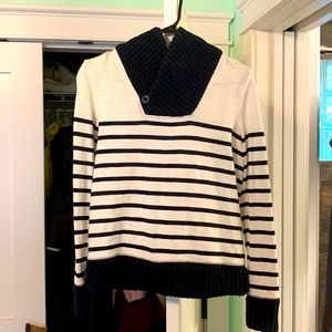 J. Crew COZY Navy Blue Sailing Sweater Small